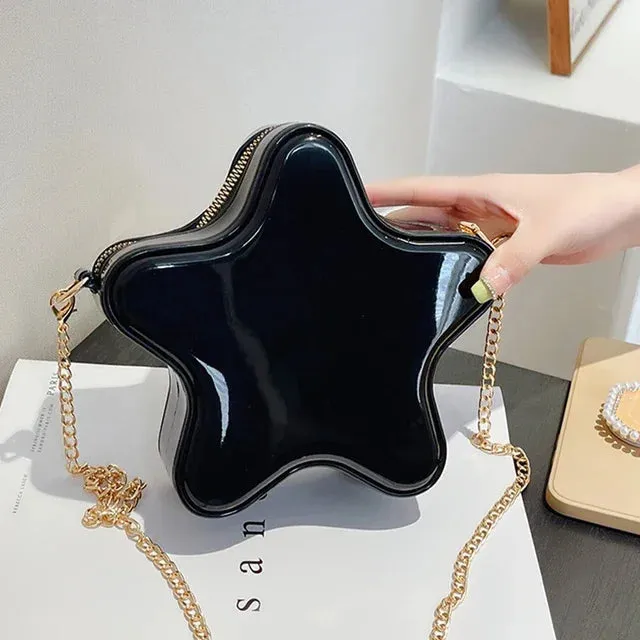 Sohiwoo  Women Mini Crossbody Simple Trendy Handbags Chain Small Bag PVC For Women Jelly Fashion Bag Brand Shoulder Start Luxury