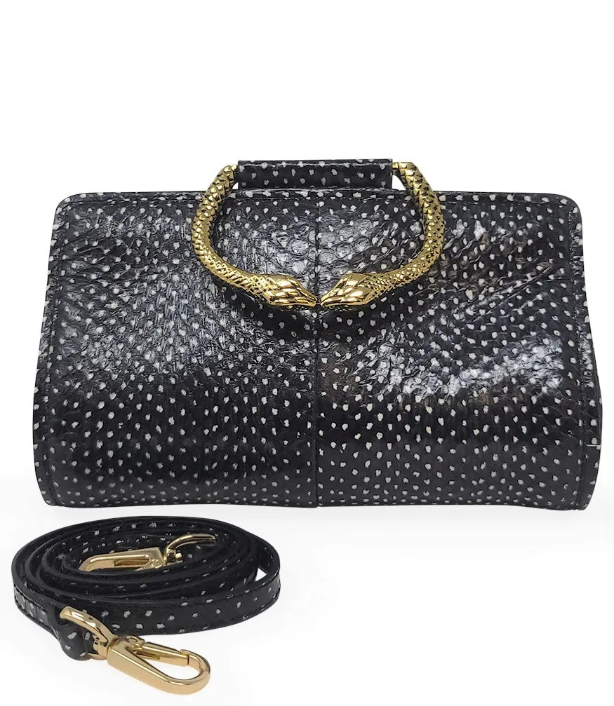 Watersnake Mini Clutch W/ Snake Handle